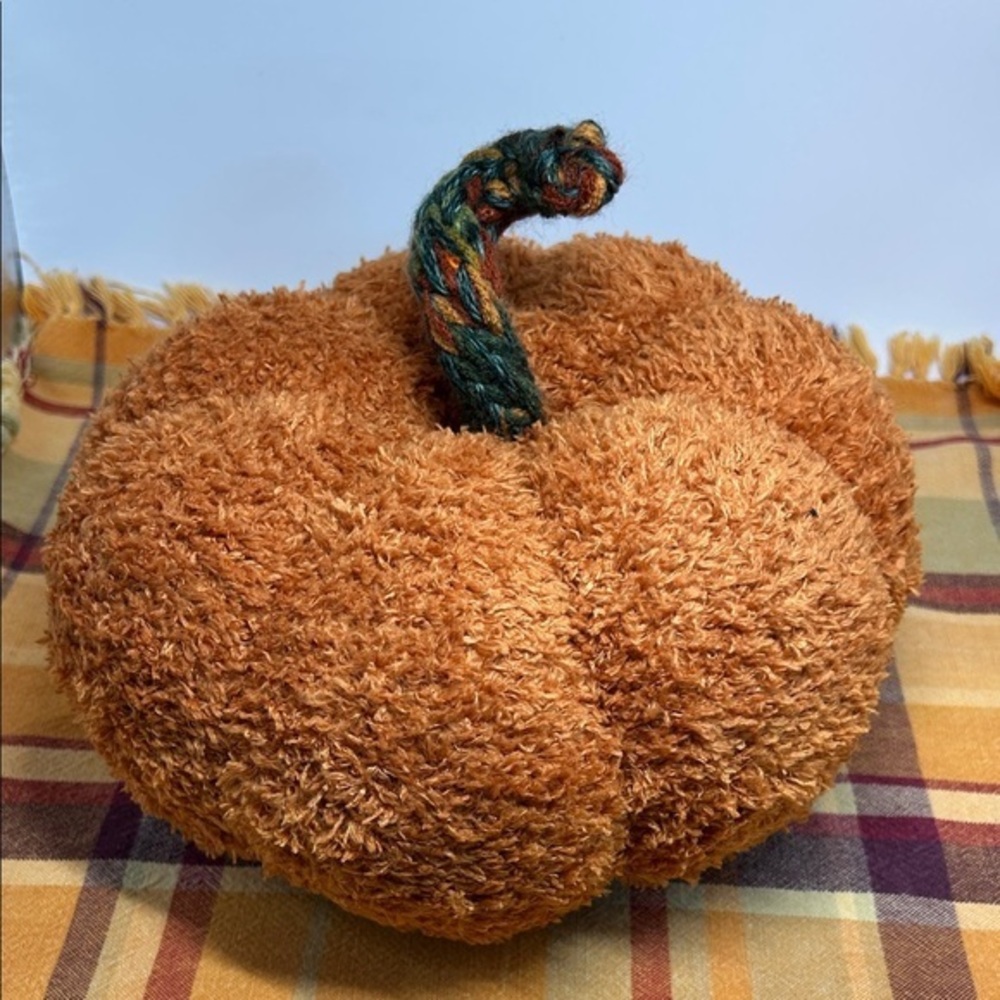 Handmade stuffed pumpkin